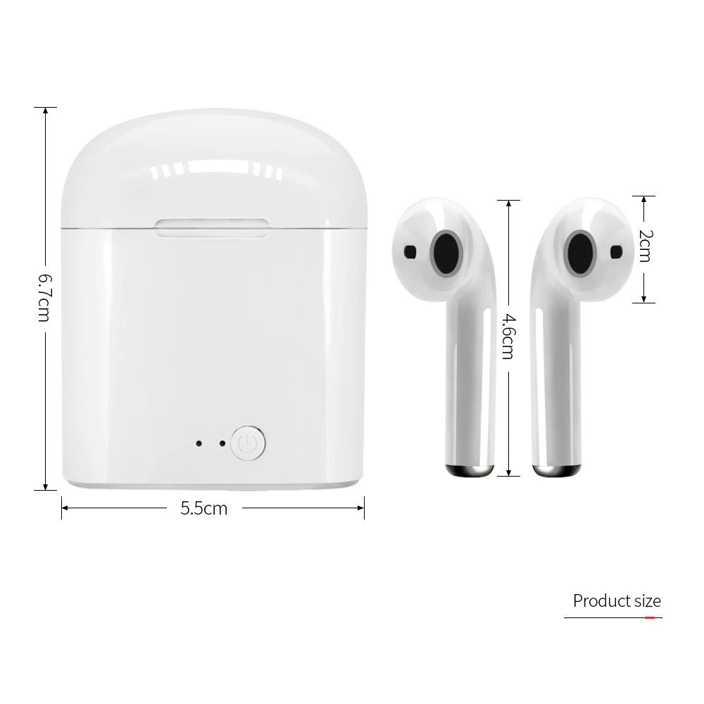 Tws Bluetooth Headset I7s/i9s/i10/i11/i12 Wireless Binaural Touch 5.0 Charging Bin Stereo Mini